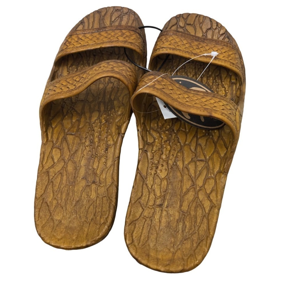Pali Hawaii Moses Sandal Shoe Unisex 9 Brown NWT Slides Casual Beach Vacation - Picture 4 of 8